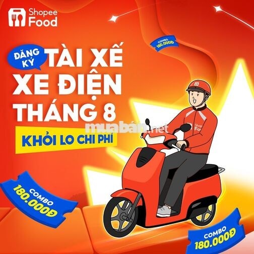 [HÀ NỘI] THÁNG 08 SHOPEEFOOD TUYỂN DỤNG TÀI XẾ