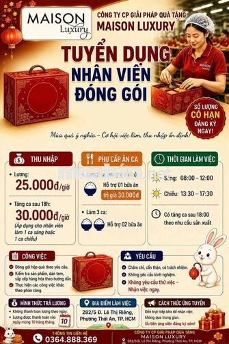 tuyển dụng kho maison luxury