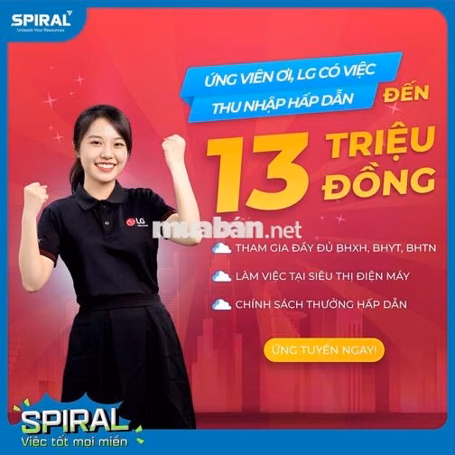 LG VĨNH PHÚC - NHÂN VIÊN TƯ VẤN BÁN HÀNG ĐIỆN MÁY