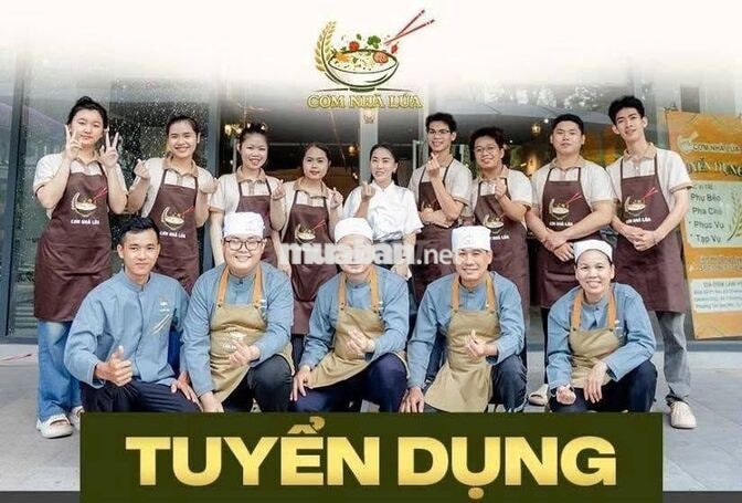 [KHÔNG CẦN KN, BAO CƠM] 18 NV PHỤC VỤ, PHA CHẾ, BẾ