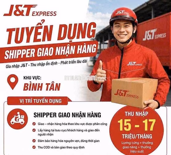 TUYỂN SHIPPER GIAO HÀNG