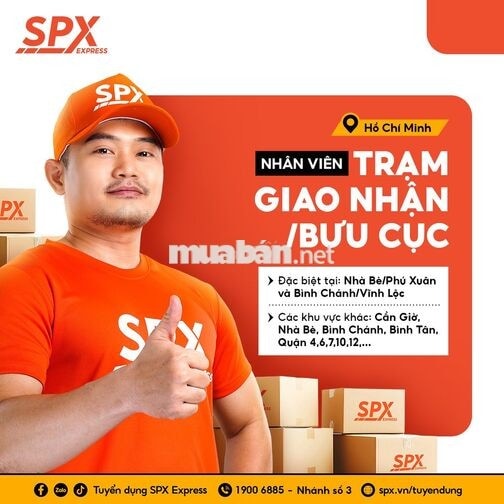[CẦN GIỜ] SPX EXPRESS - NHÂN VIÊN BƯU CỤC (SHOPEE)