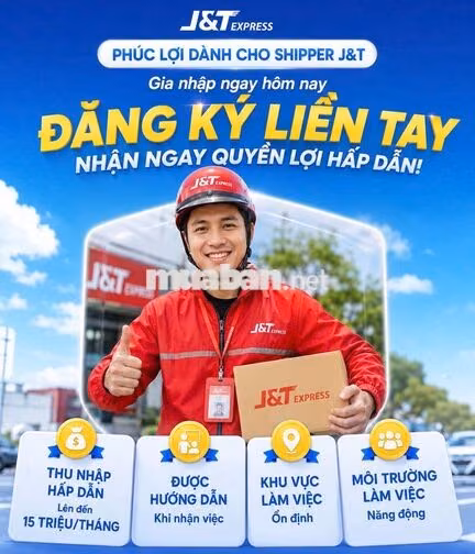 [J&T Q7] SHIPPER GIAO HÀNG - THU NHẬP RỘN RÀNG 📦