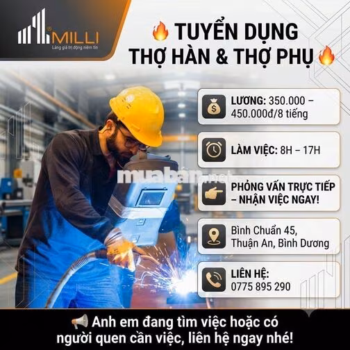 XƯỞNG THỦ CÔNG MILLI *** CÔNG NHÂN