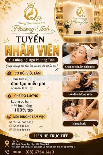 TUYỂN SINH HỌC NGHỀ SPA