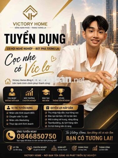 Tuyển nhân sự cho thuê phòng trọ