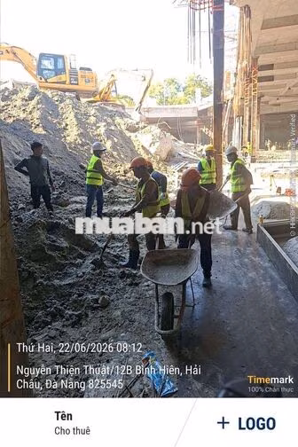 TUYỂN 10 CN LÀM CÔNG TRÌNH TẠI ĐÀ NẴNG