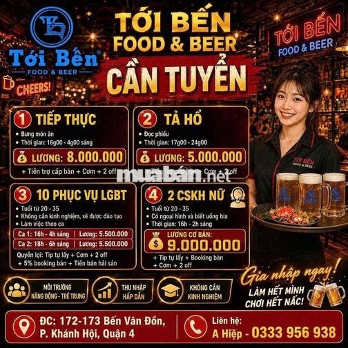 TỚI BẾN QUÁN - PHỤC VỤ - TẢ HỔ Q4