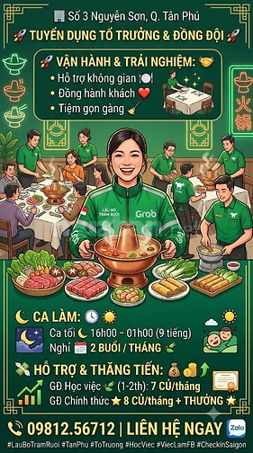 3 Nguyễn Sơn, Q. Tân Phú 🚀 Học việc Tổ trưởng - Tìm 4 nhân tố
