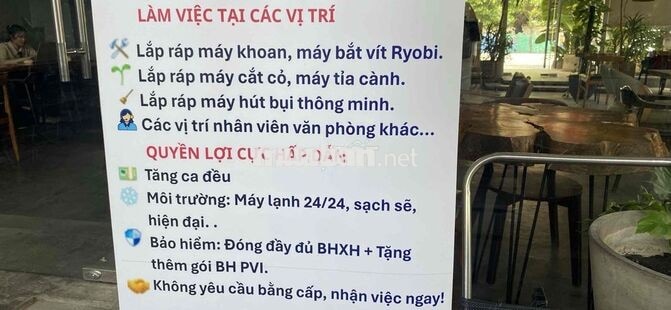 TUYỂN DỤNG LĐPT KHÔNG QUA TRUNG GIAN ( Chính Thức)