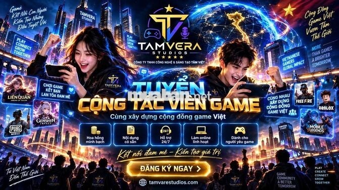 Tuyển Cộng Tác Viên Game Làm Online