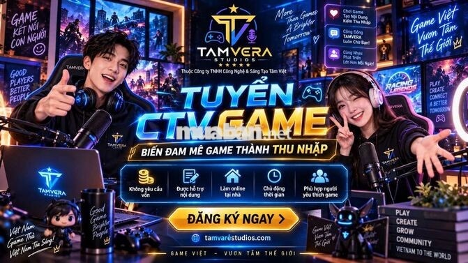 Tuyển Cộng Tác Viên Game Làm Online