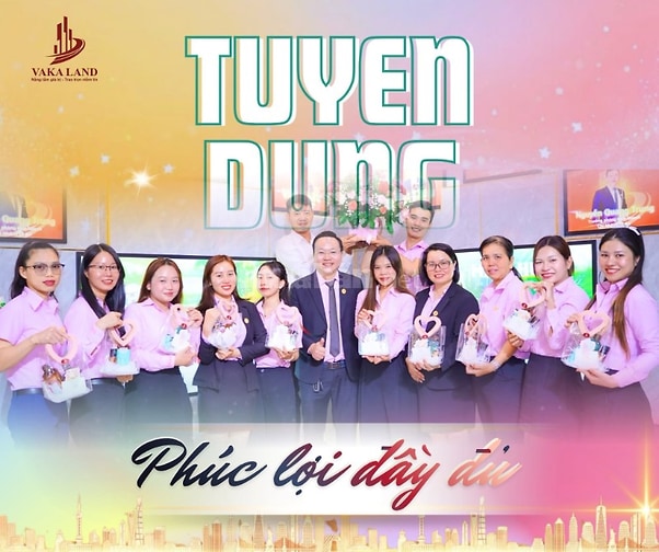 Tuyển Gấp 05 Trưởng Phòng Kinh Doanh & 20 Nhân Viên Sales BĐS Tại Dĩ A