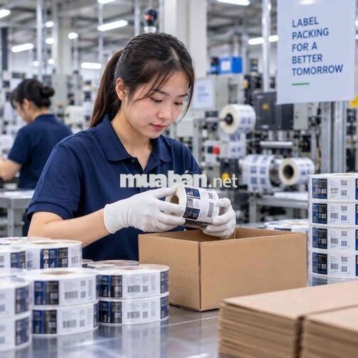 [Củ Chi] Cần 20 NV Nhà máy tem nhãn - Thu nhập10TR