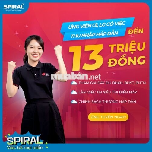 [BẮC NINH] NHÂN VIÊN TƯ VẤN BÁN HÀNG LG