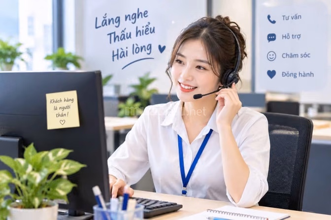 QUẬN GÒ VẤP CẦN TUYỂN NHÂN VIÊN CHĂM SÓC KHÁCH HÀNG 