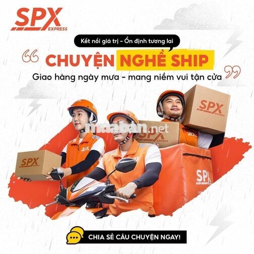 [TÂN TÚC - BÌNH CHÁNH] SPX TUYỂN SHIPPER GIAO HÀNG