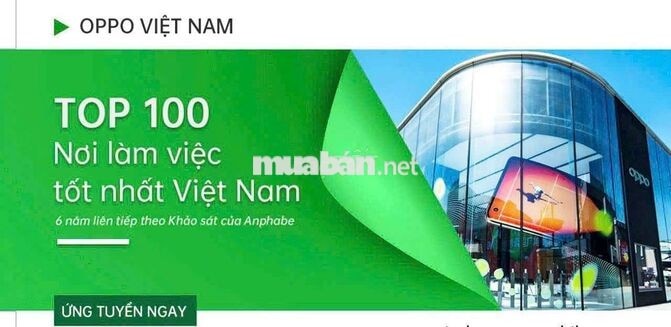 TUYỂN DỤNG NHÂN VIÊN BÁN HÀNG OPPO