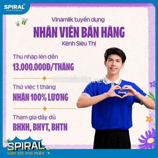 QUẢNG NAM-NHÂN VIÊN BÁN HÀNG VINAMILK TẠI SIÊU THỊ