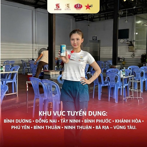 SABECO TUYỂN DỤNG PG CA CHIỀU TẠI QUÁN ĂN - KHÔNG CẦN KINH NGHIỆM
