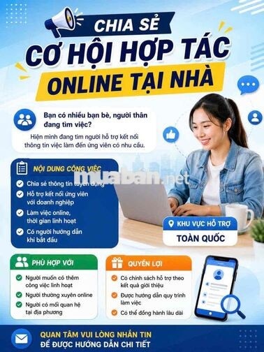 TUYỂN LĐPT - TUYỂN CTV TÌM NGƯỜI ĐI LÀM