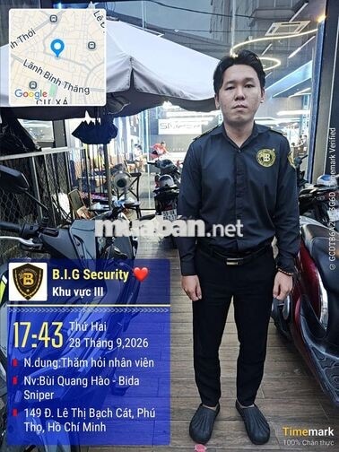 Tuyển giữ xe quán bida