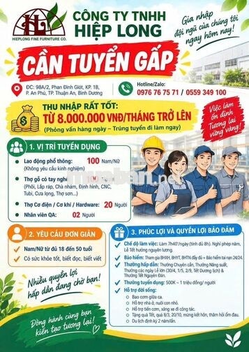 [BAO CƠM, CÓ THƯỞNG] 20 THỢ CƠ ĐIỆN BÌNH DƯƠNG