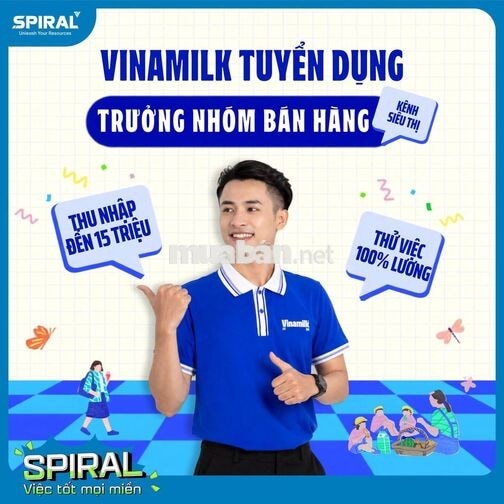 VINAMILK – TUYỂN TEAM LEADER KÊNH SIÊU THỊ