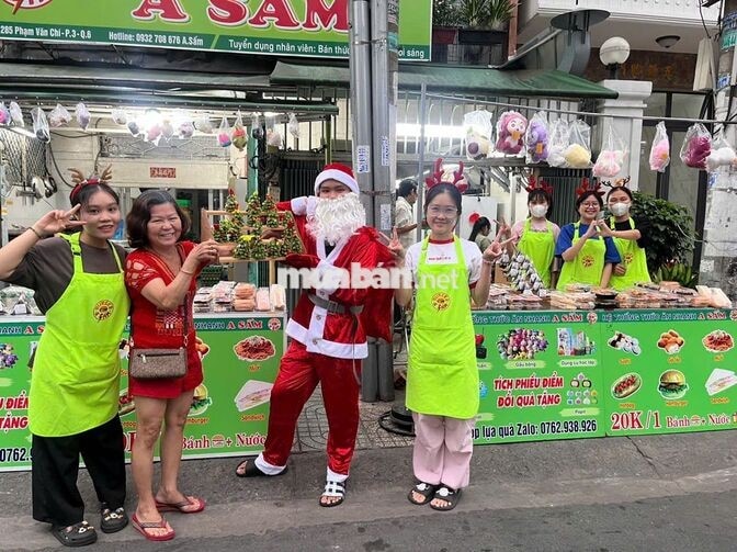 Tuyển nhân viên bán bánh tại cửa hàng 