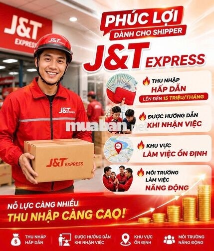 [J&T NHÀ BÈ] SHIPPER NHẬN VIỆC, HÀNG CHẠY ĐỀU ĐỀU 