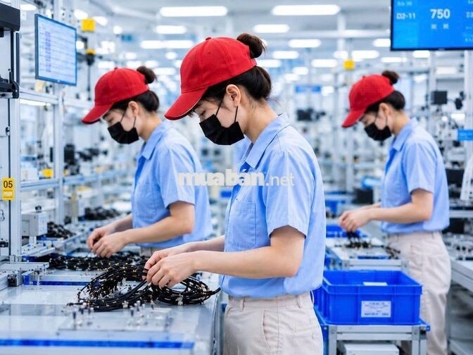 QUẬN 7 - CẦN 50 LĐPT, THU NHẬP 12TR + BAO ĂN Ở