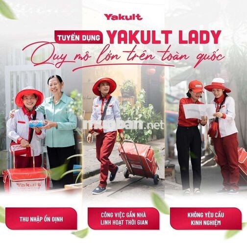 Tuyển 5 nữ bán sữa bán sữa Yakult