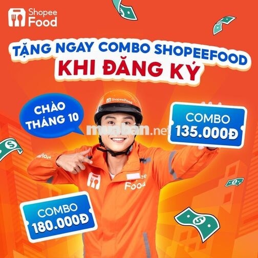 [HÀ NỘI] THÁNG 10 SHOPEEFOOD TUYỂN DỤNG TÀI XẾ