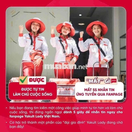 YAKUL LADY [KHÔNG CẦN KINH NGHIỆM, FREE ĐÀO TẠO]